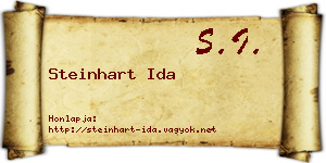 Steinhart Ida névjegykártya